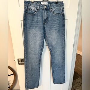 Indigo Blue Straight Jeans Classic Style